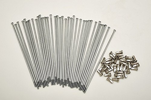 Set mit 40 Speichen und Nippeln Durchmesser 3,5 mm Länge 210 mm gerade von pirini moto