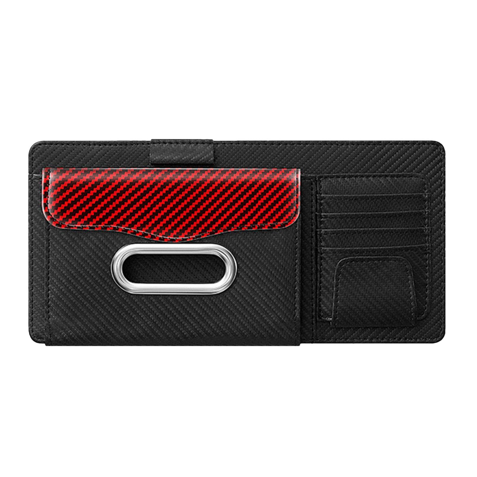 plsyyuw Auto-Visier-Organizer, Visier-Organizer für LKW | Taschen-Organizer für Auto-Innenzubehör | Kartenhalter mit Mehreren Taschen, Aufbewahrungstasche für Auto, LKW, SUV, Auto-Visier-Zubehör von plsyyuw