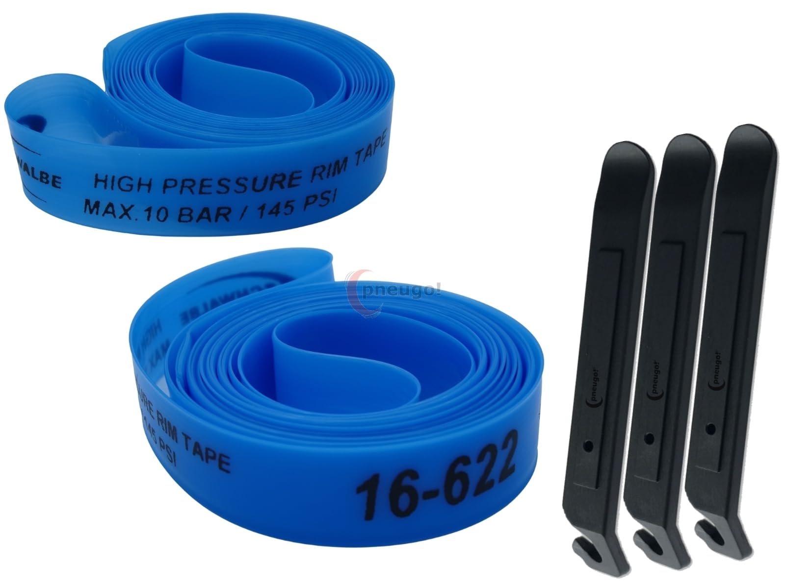 pneugo! Set 2 x Schwalbe Felgenband Super HP + 3 Reifenheber (28 Zoll 16-622 (B: 16mm D: 622mm)) von pneugo!