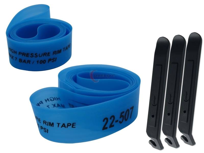 pneugo! Set 2 x Schwalbe Felgenband Super HP 24 Zoll 22-507 (B: 22mm D: 507mm) + 3 Reifenheber von pneugo!