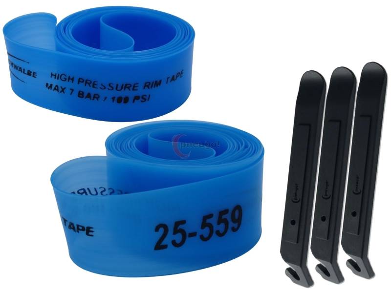 pneugo! Set 2 x Schwalbe Felgenband Super HP 26 Zoll 25-559 (B: 25mm D: 559mm) + 3 Reifenheber von pneugo!