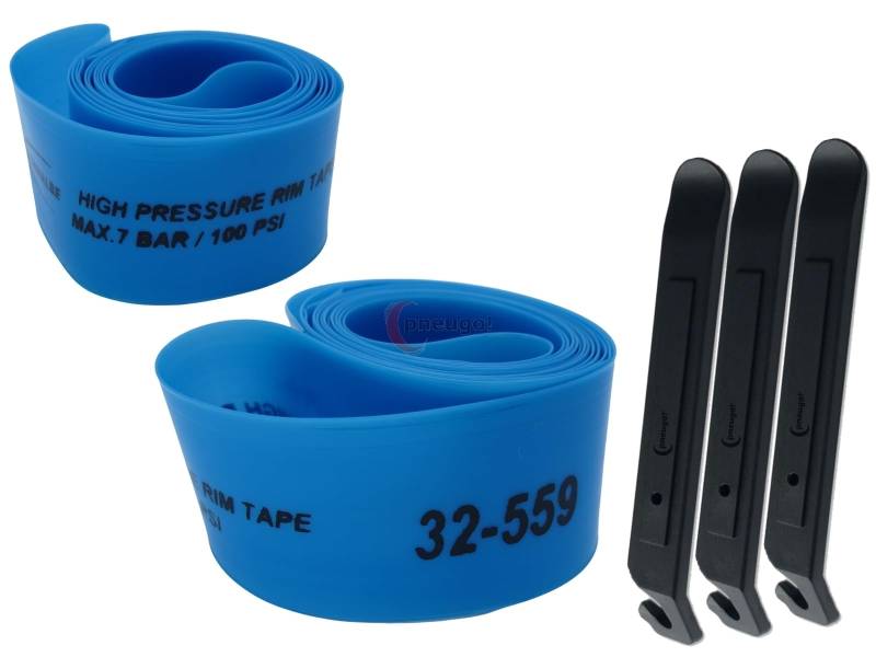 pneugo! Set 2 x Schwalbe Felgenband Super HP 26 Zoll 32-559 (B: 32mm D: 559mm) + 3 Reifenheber von pneugo!