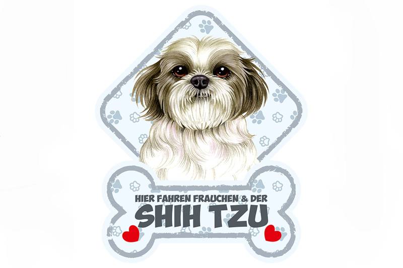 power gift - Shih TZU - Tierschild für die Autoscheibe mit Saugnäpfen. 47. von power gift