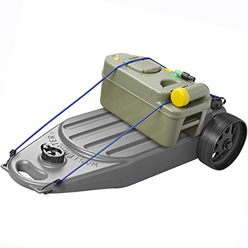 Abwassertank Wastemaster mit Rädern Grauwasser Wohnmobil Wohnwagen Caravan Boot grau 38 Liter von pro-Styling