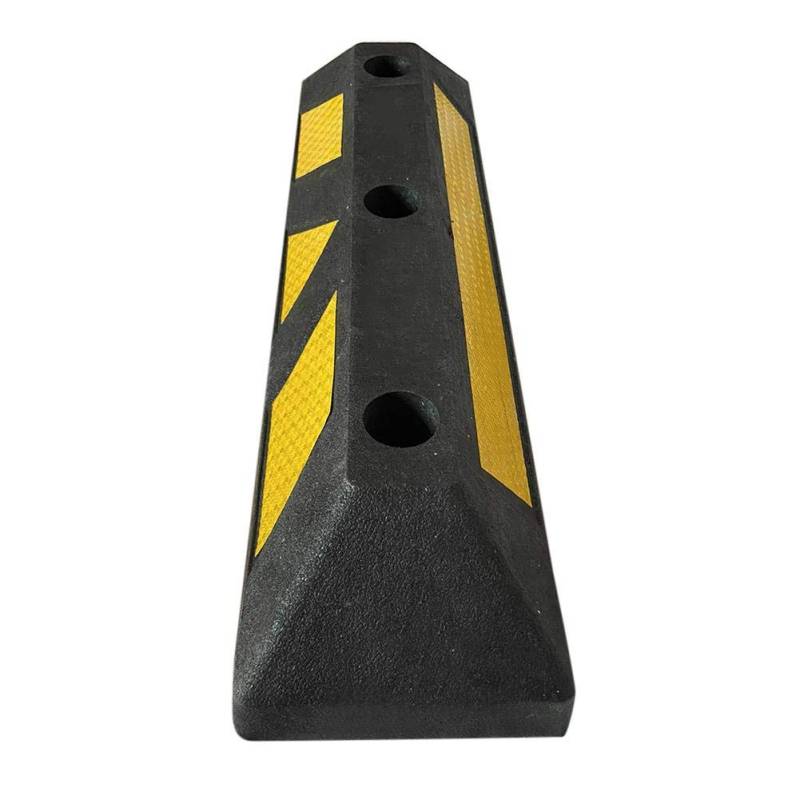 prom-note Gummi Anfahrschutz Radstopp Parkplatzbegrenzung Parkgummiblock Für Gewerbliche Und Private Autowerkstätten Und Private Garagen, Last 10 Tonnen, 56 × 15 × 10 cm von prom-note