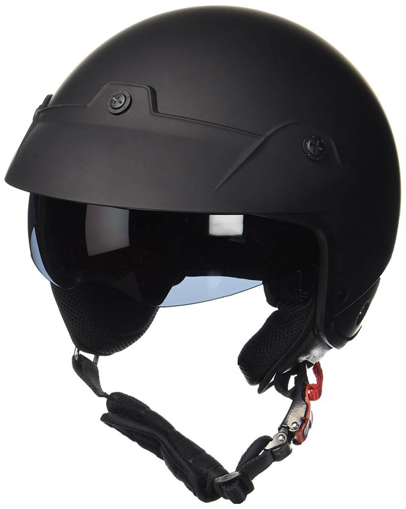 protectWEAR Jethelm Motorradhelm mit integrierten Sonnenvisier und Schild H740 - XL von protectWEAR