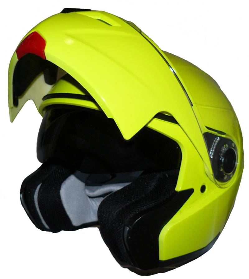 protectWEAR Klapphelm Motorradhelm mit integrierter Sonnenblende KH-H910-NEO - L von protectWEAR