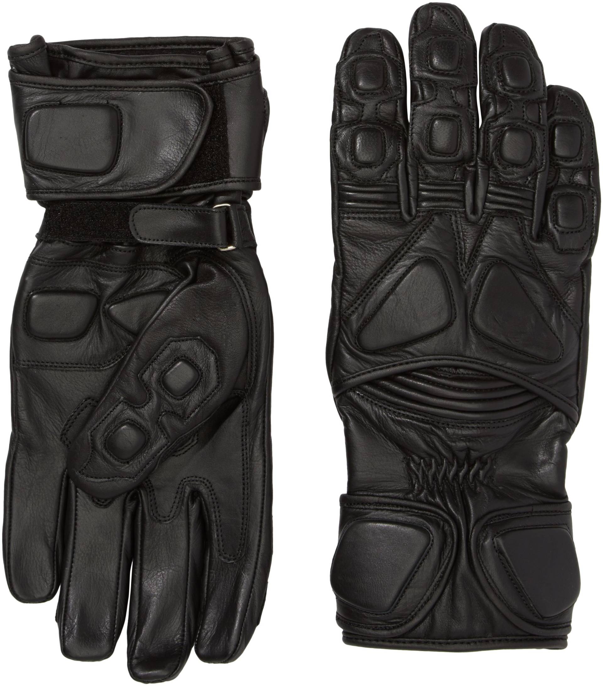 Protectwear Motorradhandschuh aus Leder, Schwarz, XL von protectWEAR