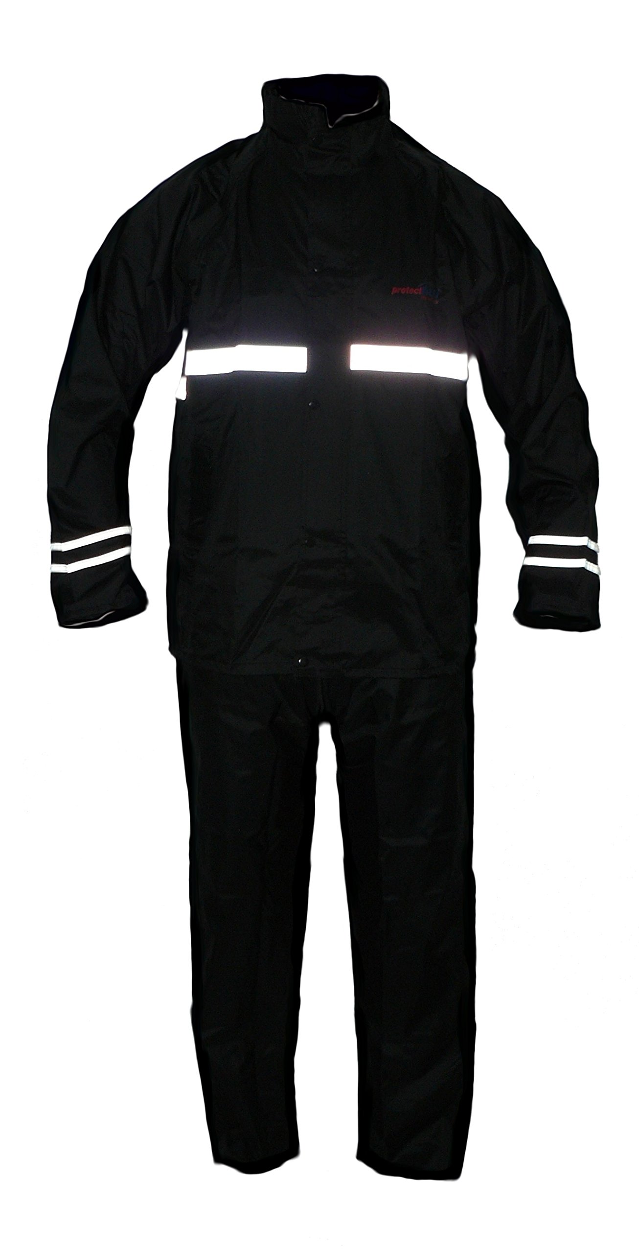 Protectwear Motorradregenkombi, Regenanzug, 2-Teilig, Schwarz, XXXXL von protectWEAR