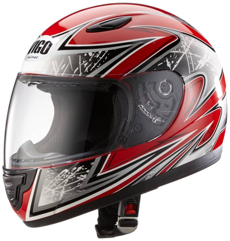 protectWEAR Kinder Motorradhelm rot SA03 von protectWEAR