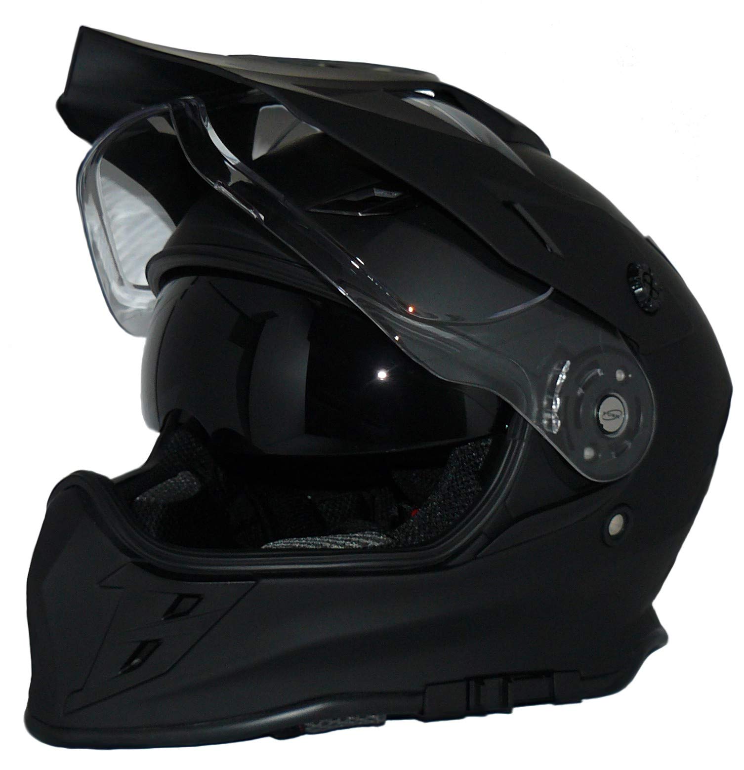 protectWEAR Crosshelm Endurohelm Motorradhelm mit integrierter Sonnenblende und Visier V331-SM-S von protectWEAR