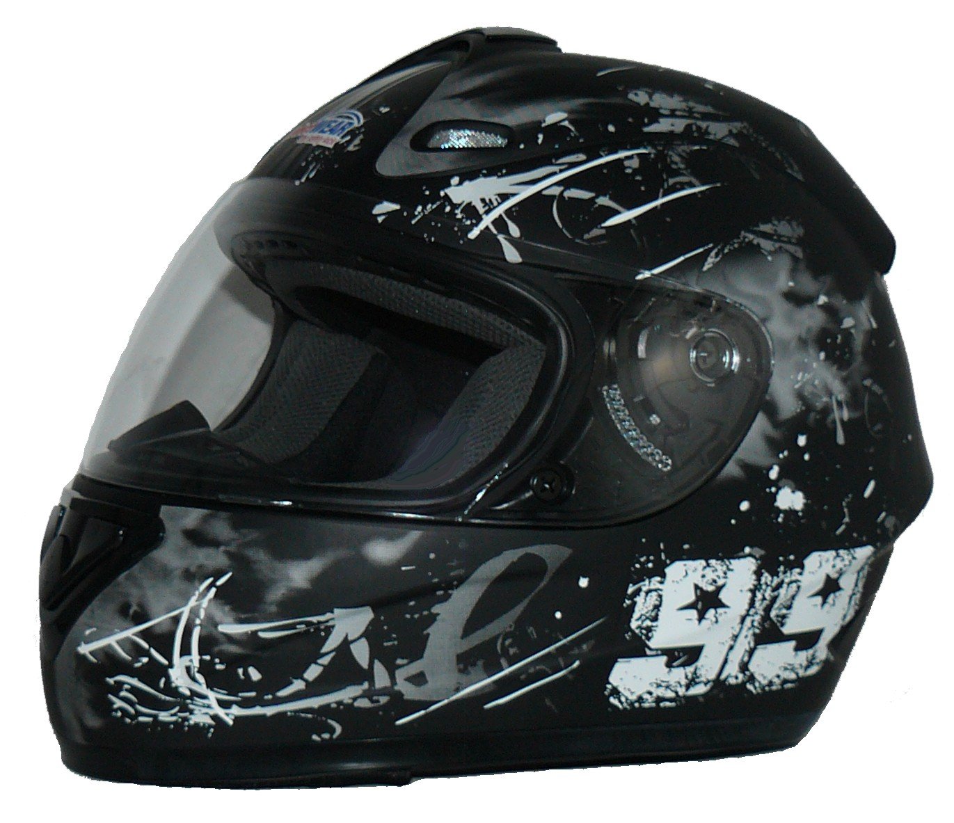 protectWEAR Motorradhelm FS-801-99 schwarz/grau-Gr.XL von protectWEAR