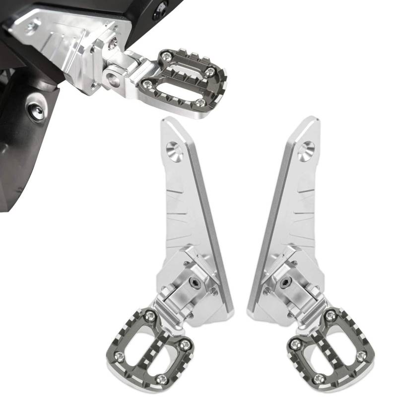 psler klappbare Hinterfußstütze, Pedal hinten für Beifahrer, Motorrad-Set aus CNC-Aluminium für X-ADV 750 2021 2022 2023 2024 (Titan) von psler