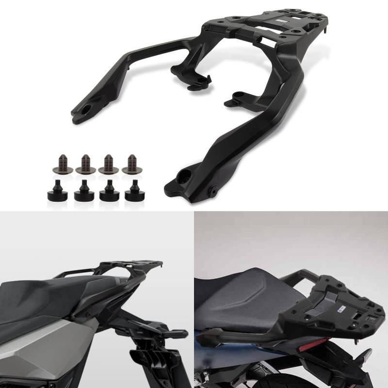 Gepäckträger Hinten,PSLER Motorrad-hinterer Gepäckbrücke, Motorradzubehör für X-ADV 750 Forza 750 NC 750 2021 2022 2023 2024(Schwarzes) von psler