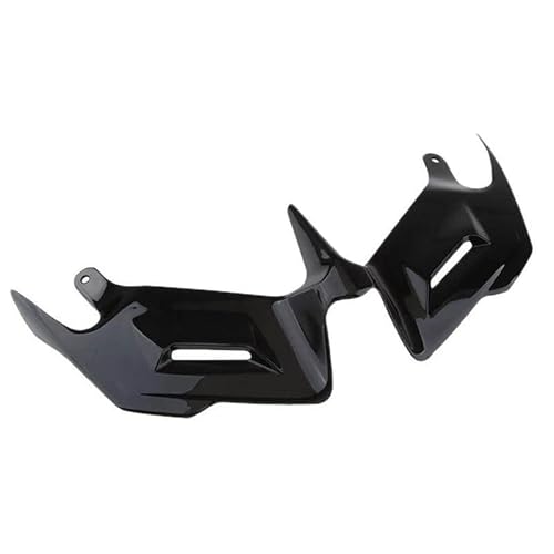 Motorrad Frontverkleidung Winglet Front Fin Aerodynamische Flügel Abdeckung Spoiler, PSLER Lufteinlass-Dekoration Zubehör für Yamaha YZF-R3 YZF-R25 V1 2015-2019(Schwarz) von psler