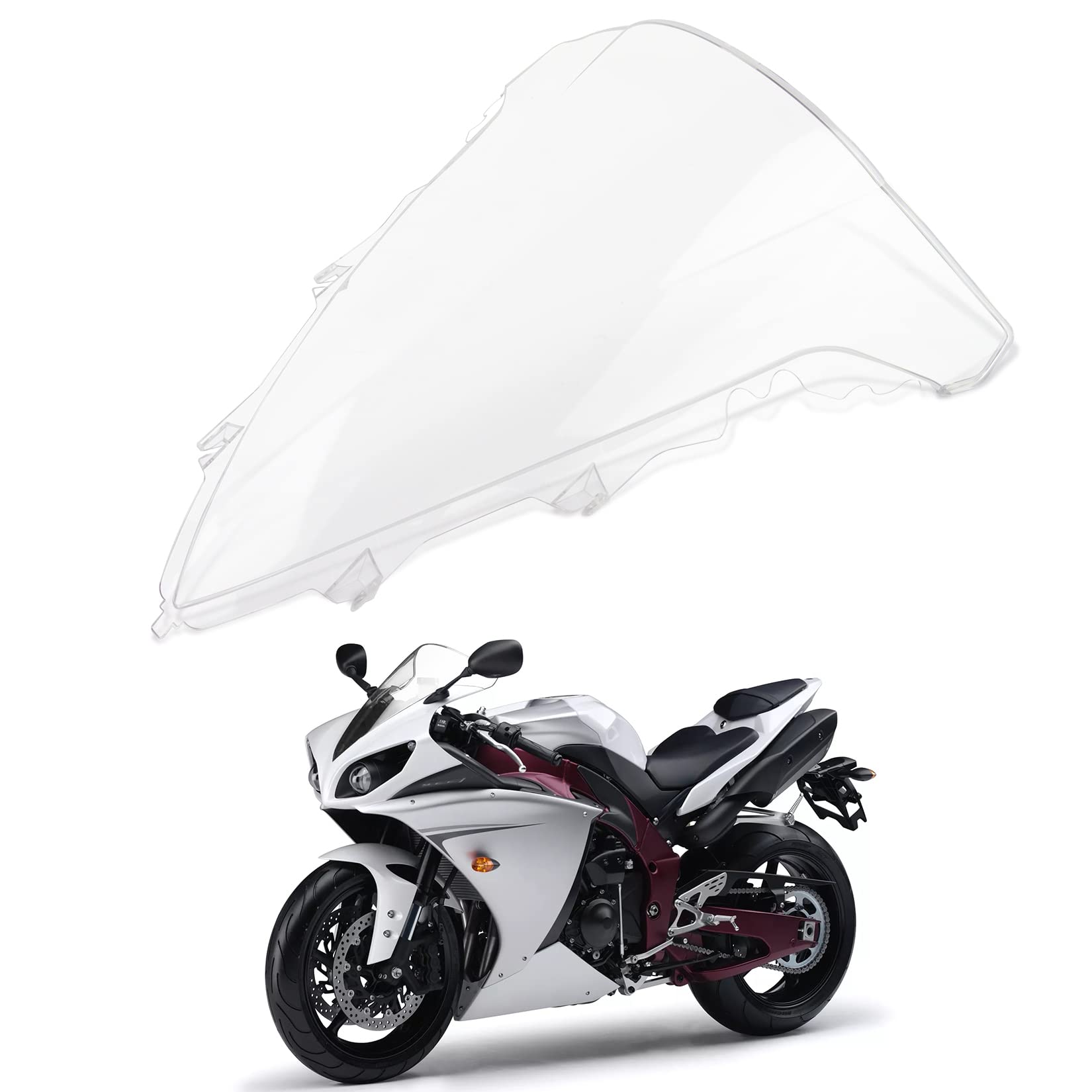 Motorrad Windschutzscheibe Shield Wind Screen Windschutzscheibe für Ducati 999 749 2005-2006 von psler