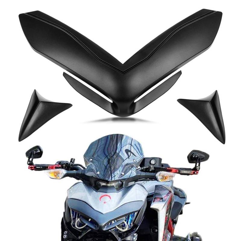 PSLER® Motorrad Frontverkleidung Nasenabdeckung für Kawasaki Z900 2017-2019 (Schwarz) von psler