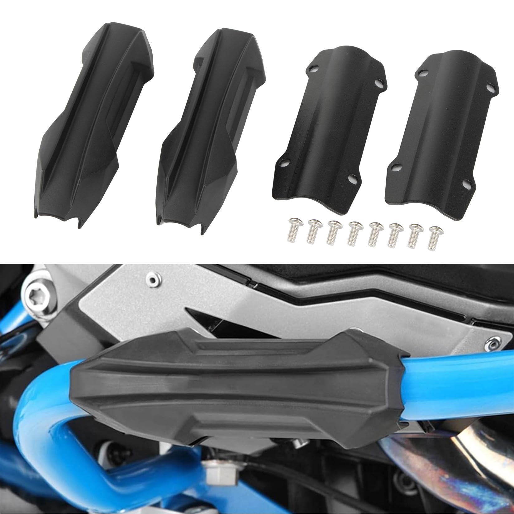 PSLER Motorrad Stoßstange Sturzbügel Schieberegler Sturzpads 2 Stück für R1250GS R1200GS R1100GS F800GS für Jede Motorradstoßstange mit 25mm Durchmesser Motorschutzbügel Protektor Rahmen Zubehör von psler