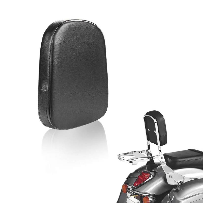 Leder-Rückenlehnenpolster, PSLER Universal Motorrad Sissy Bar Gepäckträger Rückenlehne Pad, Beifahrer-Rückenlehnenpolster Geeignet für die Meisten Motorradmodelle(Typ B) von psler