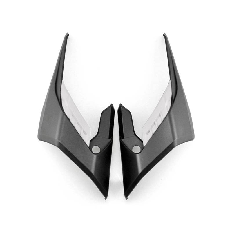 Verkleidungsabweiser für CB650R 2018 2019 2020 2021 2022 2023, PSLER Motorrad Winglets Fin Trim Abdeckung Protector Dekoratives Zubehör(Schwarz+Silber) von psler