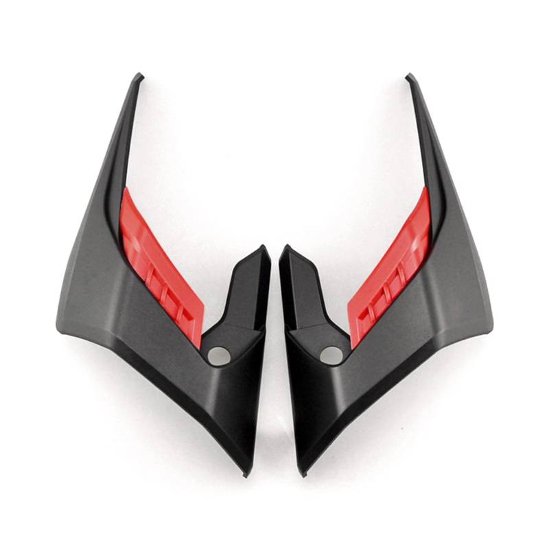 Verkleidungsabweiser für CB650R 2018 2019 2020 2021 2022 2023, PSLER Motorrad Winglets Fin Trim Abdeckung Protector Dekoratives Zubehör(Schwarz+Rot) von psler