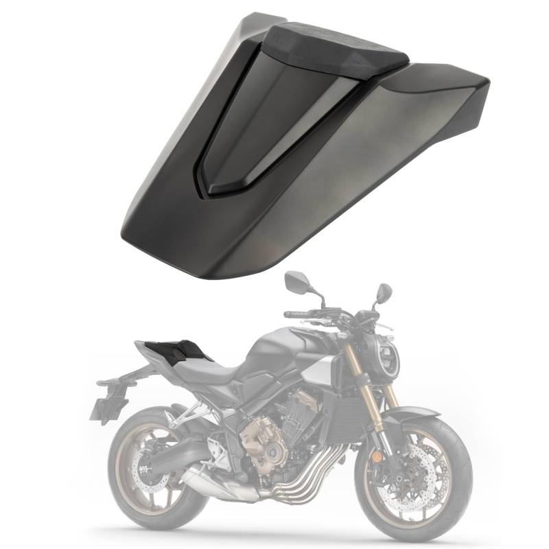 Soziusabdeckung Rücksitzbezug für CB650R CBR650R 2018 2019 2020 2024 PSLER Sitzkappe Heckverkleidung Motorradzubehör(Mattes Schwarz) von psler