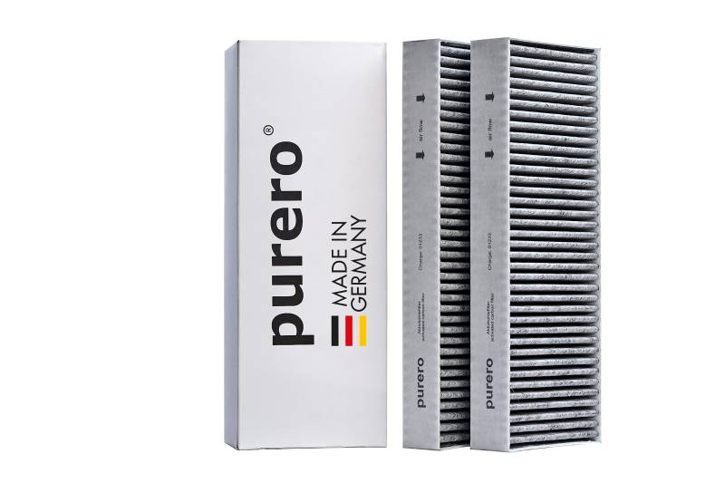 purero® Aktivkohlefilter-Set (2er Set) - geeignet für Bora BASIC BAKFS - Aktivkohlefilter in Herstellerqualität - Made in Germany von purero