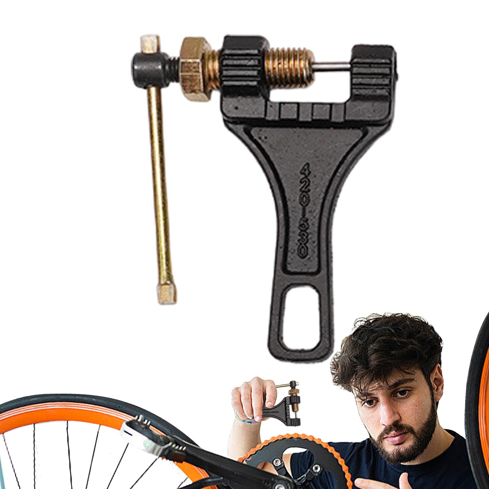 puzzlegame Kettenreparaturwerkzeuge, Kettengliederbrecher - Motorrad-Kettenbrecher-Schneider, Stahlkettenwerkzeug | Pin Heavy Duty Link Removal Tool Kettensplitter Rostfreies Nietwerkzeug für von puzzlegame