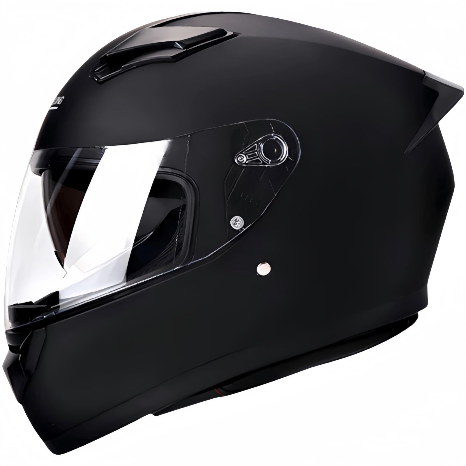 Motorradhelm, Herren-Integralhelm, ECE-Integralhelm mit Schweißableitung, Spoiler, Lüftungsschlitzen, Kratzfeste UV-Brille, Leichter Motorradhelm, 36 x 25 x 24 cm(E) von pykaaiiu