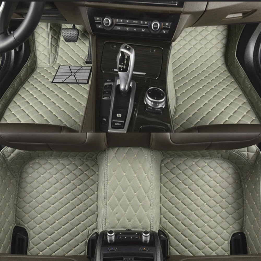Für Kia PICANTO (SA) Hatchback 2004-2011 Autos, Hochwertige Ledermatten für Schutz bei jedem Wetter, luxuriösen Stil und Wasserdichtigkeit,I/Grey von qsms01