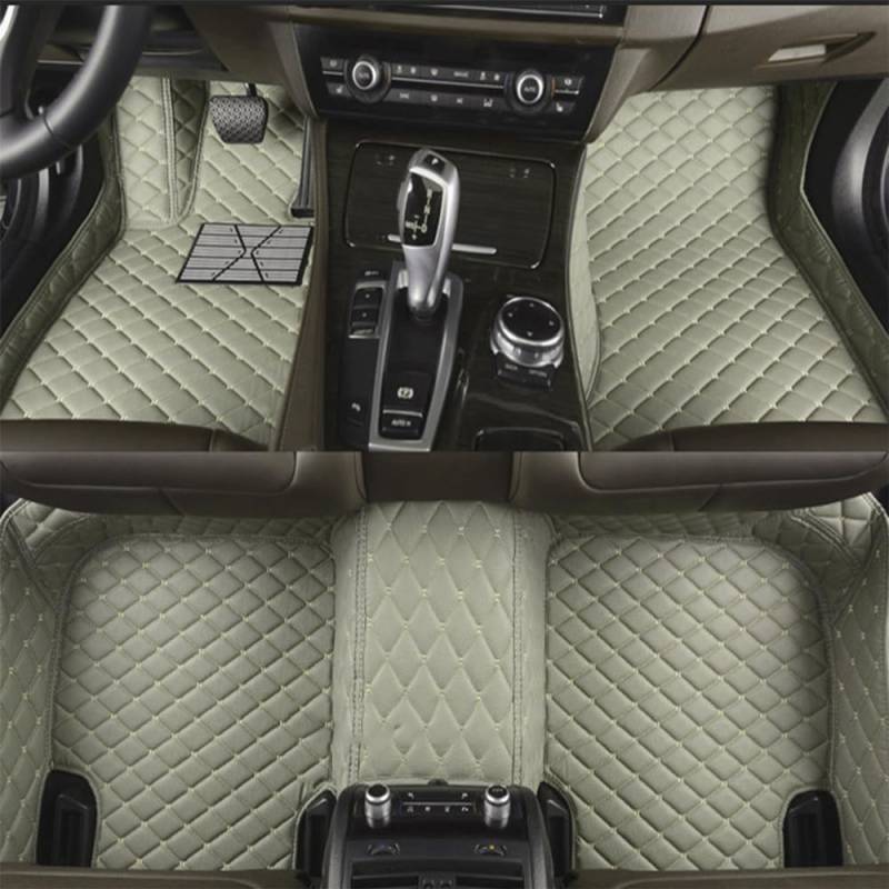 Für Kia Rio Hatchback 2012-2017 Autos, Hochwertige Ledermatten für Schutz bei jedem Wetter, luxuriösen Stil und Wasserdichtigkeit,I/Grey von qsms01