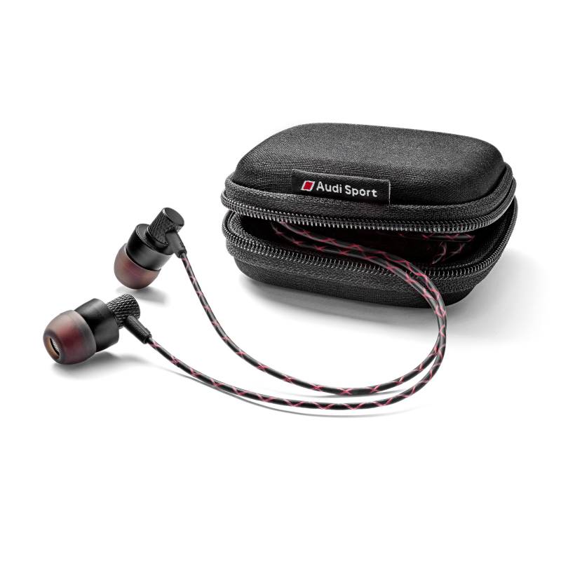 Audi 3291700600 In Ear Kopfhörer schwarz rot von Audi