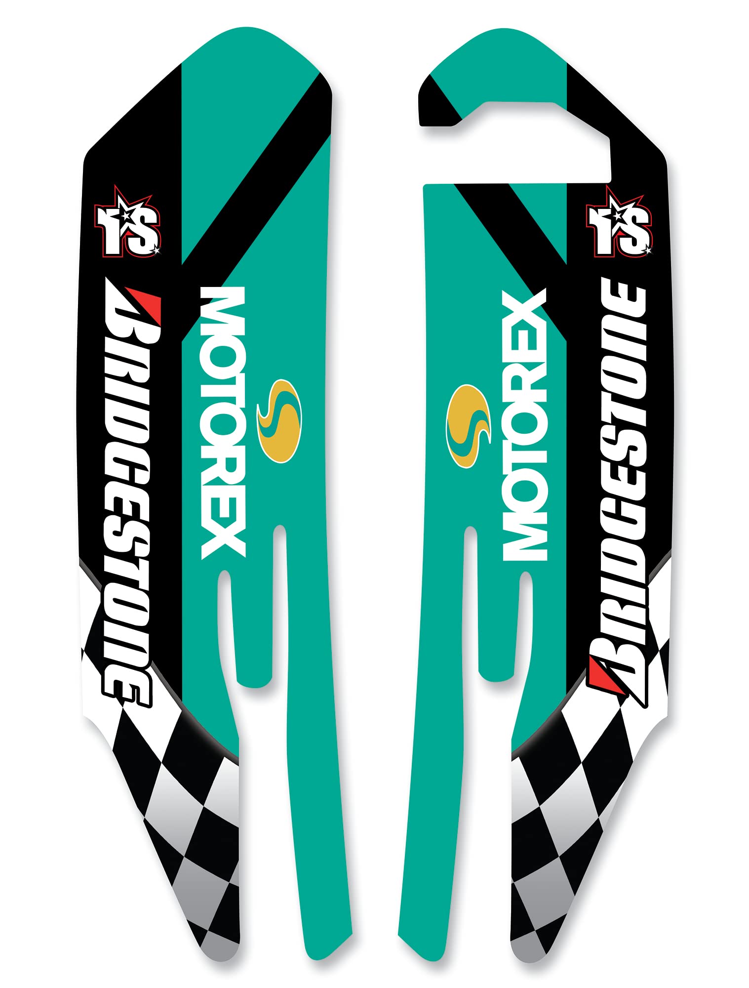 MOTOREX Gabelprotektoren Dekor Aufkleber - Fork Sticker Decals || SMCR 690 2019 2020 2021 2022 von race-styles