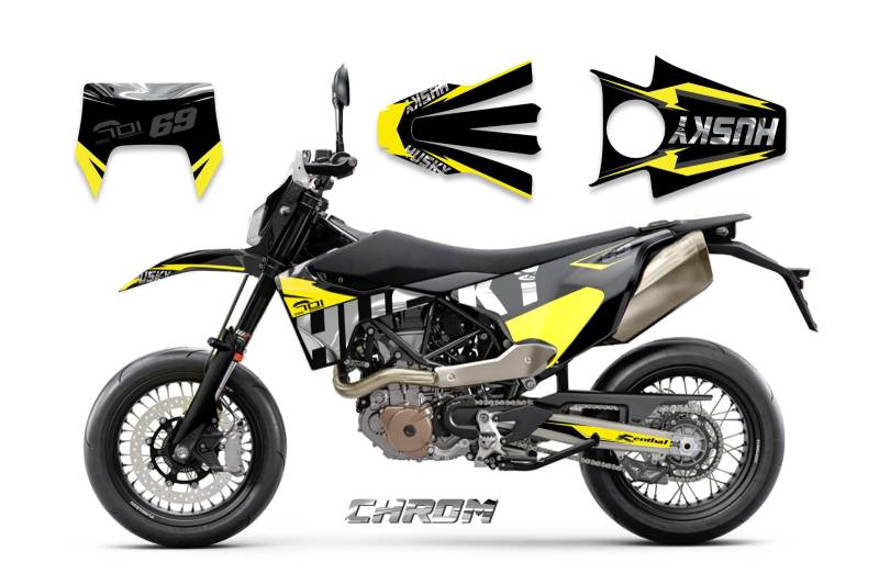 race-styles Aufkleber kompatibel mit Husqvarna 701 Supermoto oder Enduro | Dekor Chrom (Enduro) von race-styles