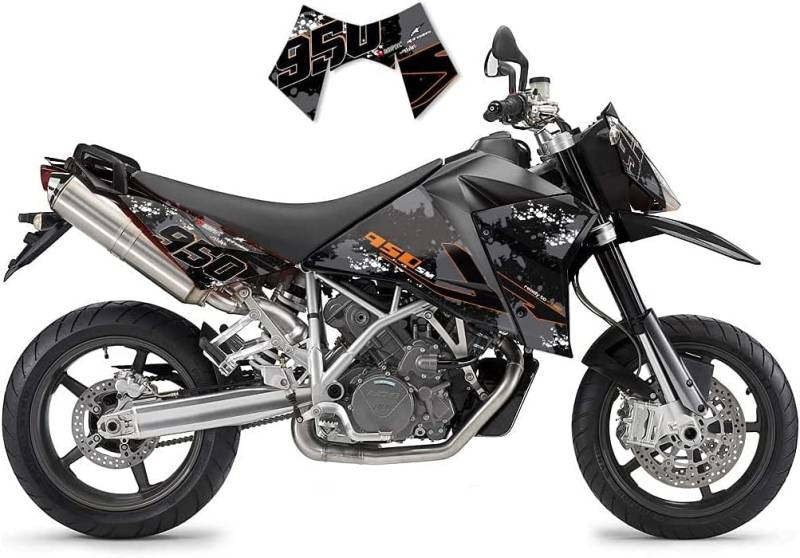 race-styles Aufkleber kompatibel mit KTM 950 Supermoto Dekor Grey von race-styles