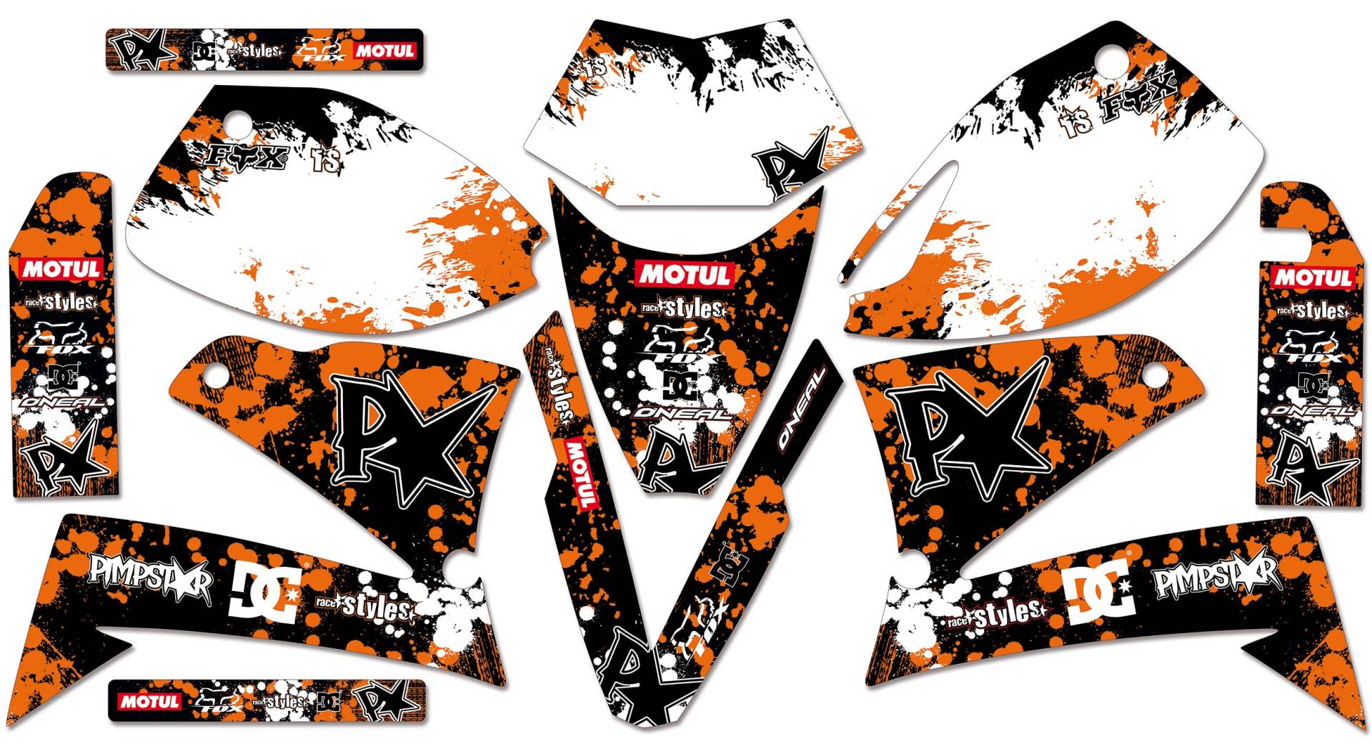 race-styles Aufkleber kompatibel mit LC4 - SXC/SMC 620 625 660 (1998-2004) | DEKOR Decals Graphics von race-styles