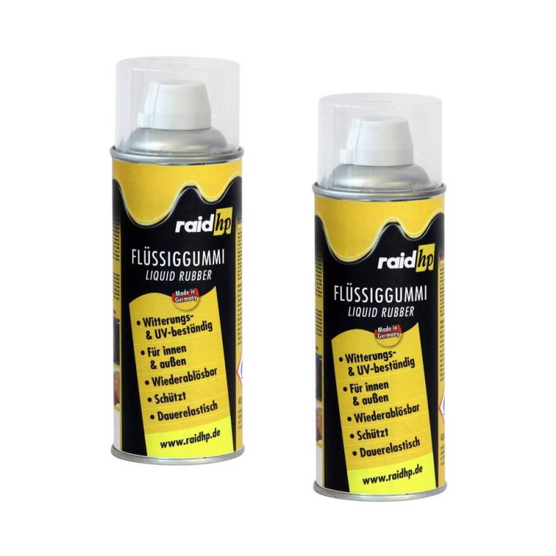 Raid HP 380241 Flüssiggummi 800ml TRANSPARENT-MATT Sprühfolie Felgenfolie. Dauerelastische Gummierung für innen und außen für Auto Boot Motorrad Quad Fahrrad Freizeit Hobby von Raid HP