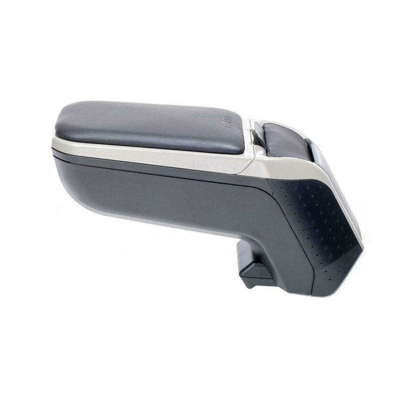 rati ARMSTER 2 ARMREST Kompatibel mit Opel Astra G 1998-2010 [Vegan Leather, Gray] von rati