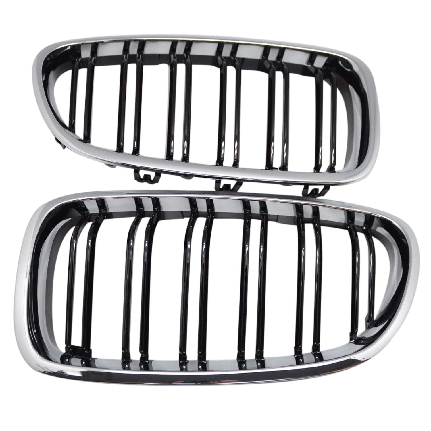 reamhome Silber & Schwarz Dual Fin Kühler Grill Kühler Grill Nase Für F10 F11 5 2010-2015 von reamhome