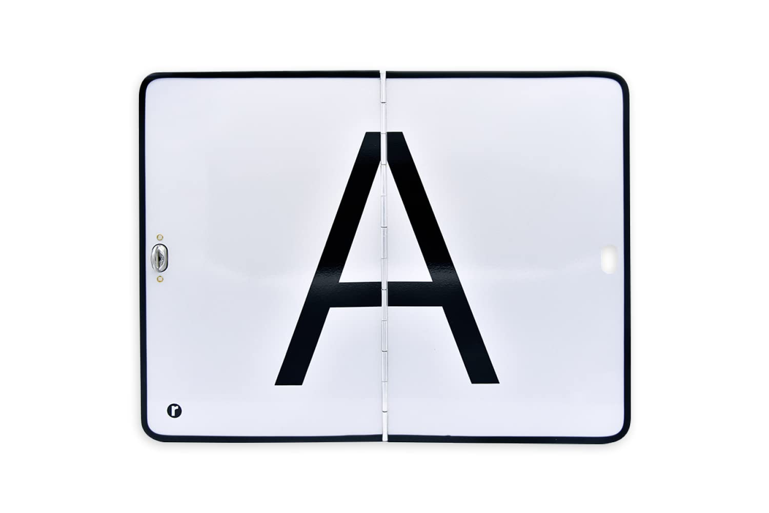 A-Tafel Klavierscharnier vertikal | A-Schild für Abfalltransport aus Aluminium | Klavierscharnier | vertikal klappbar | Kantenschutz wählbar | 400x300 mm | Warntafel Abfallschild (mit Kantenschutz) von reflecto