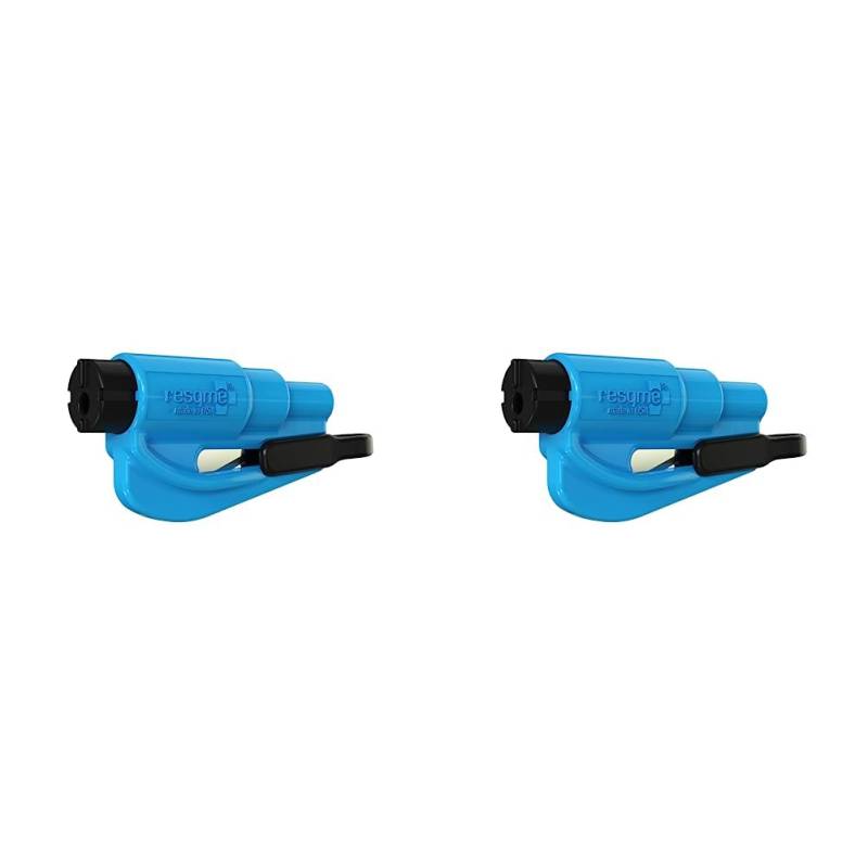 resqme GBO-RQM-BLAU Das Rettungswerkzeug als Schlüsselanhänger, Blau, 1er-Set (Packung mit 2) von resqme