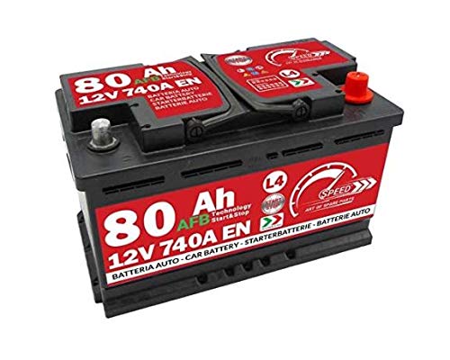 AUTOBATTERIE SPEED L4 Start&Stop AFB Technologie - 12V 80Ah 740A +DX von ricambi auto smc