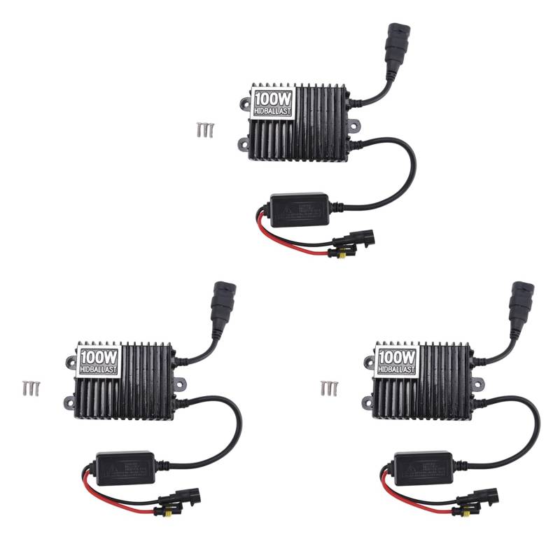 rieder 3X 12V Slim 100W Hid Ballast Xenon Licht Ballast Schnell Start Ultra Dünn von rieder