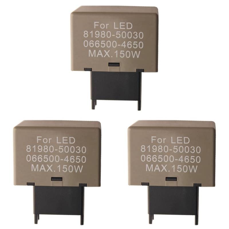 rieder 3X 8-Poliges Elektronisches Blinker Relais für LED Lampe 81980-50030 066500-4650 von rieder