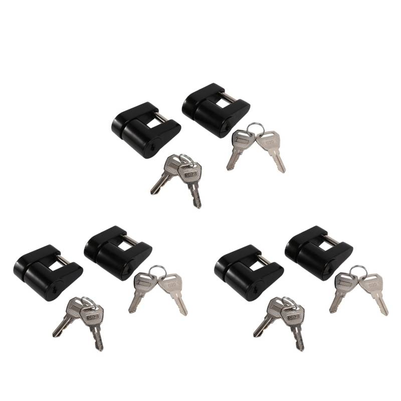 rieder 6 Set Anhängerkupplung Kupplung Anhängerkupplung Vorhängeschloss 1/4 Kupplungsstift 3/4 Kupplungsspanne für -Anhänger RV Boot von rieder