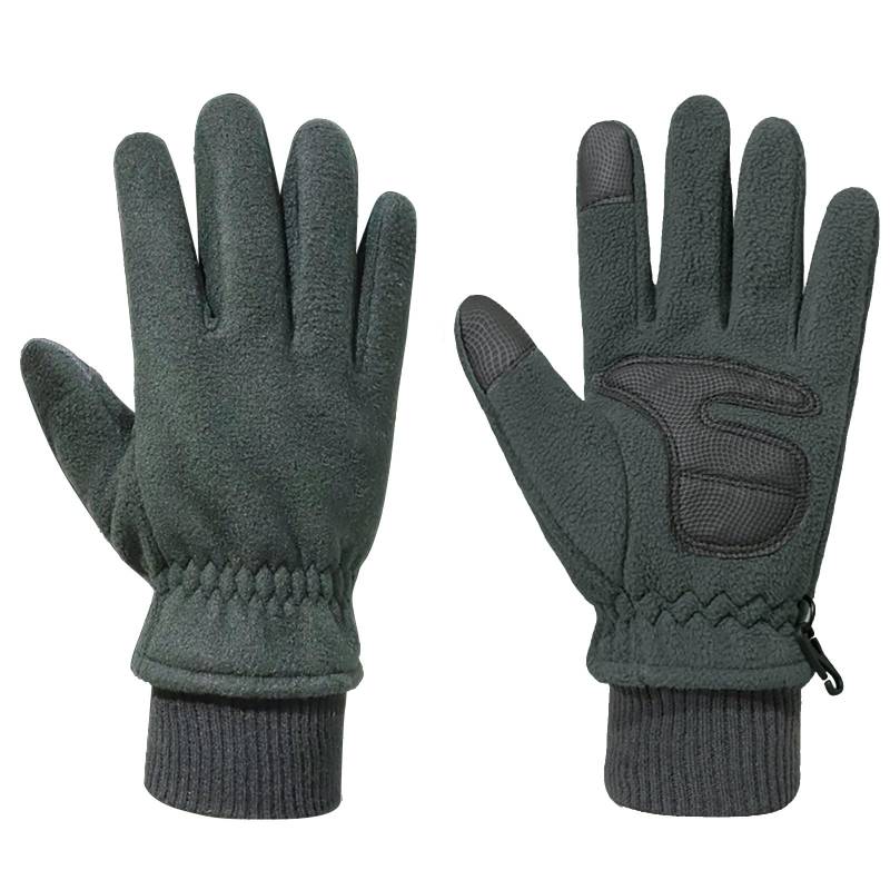 riou Samt Handschuhe Winter-Touchscreen-Handschuhe für Damen, Wärmer für den Winter Rote Samthandschuhe (Grey, One Size) von riou