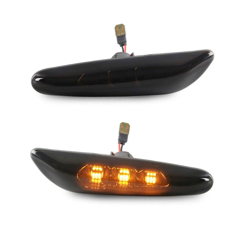 rm-style Smoke Seiten Blinker mit 3er SMD kompatibel für 1er E81 E82 E87 E88 3er E90 E91 E92 E93 E46 5er E60 E61 X1 X3 (7134-A-1) von rm-style