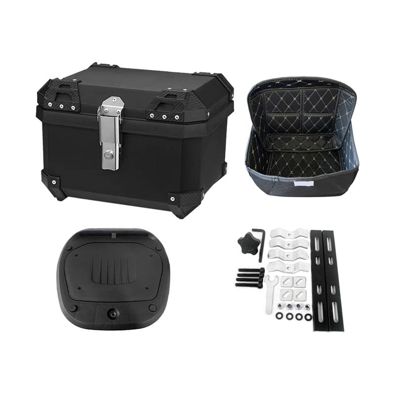 rockible 36 L Motorrad Top Case Motorrad Heckbox Kofferraum Einfache Installation Motorrad Hecktopbox für Motorrad, mit Box-Innenfutter von rockible