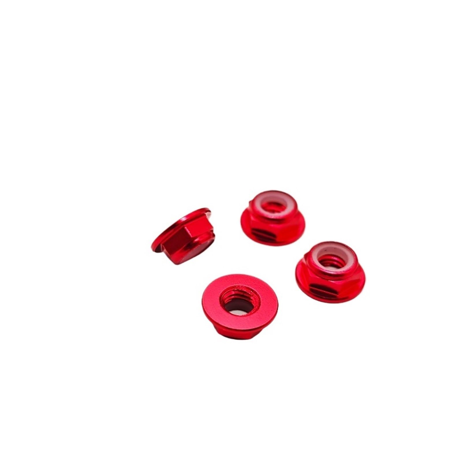 runhuabaihuo 4Pcs M5 Motor Schraube Requisiten Mutter Flansch Mutter Propeller Adapter Release Schlüssel CW CCW Kompatibel Mit RC FPV Racing Drone 2204 2205 2306 Motor(4pcs red CCW) von runhuabaihuo