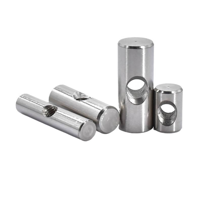 runhuabaihuo Cross Hole Barrel Nut 304 Stainless Steel Bolts Cylindrical Pin Dowel Hammer Embedded Nut For Wood Furniture Accessories M4 M5M6(M4x30 (12pcs)) von runhuabaihuo